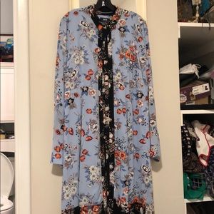 Floral button down dress